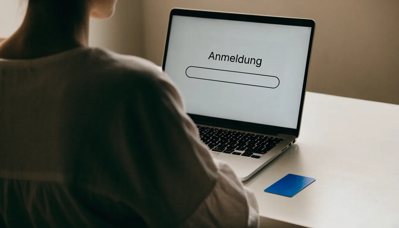 Eine Balkenwaage aus Messing steht neben einem hölzernen Richterhammer auf einem dunklen Pult, im Hintergrund ein unscharfes Bücherregal.